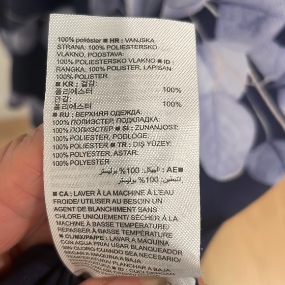 NWT Banana Republic Navy Floral Flowy Dress - Picture 9 of 10